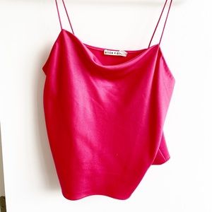 Alice & Olivia drop neck cami NEW